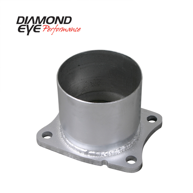 GMC 3500 Exhaust Adapter - Diamond Eye Performance - 4-Bolt Flange - Aluminized - `01-`07